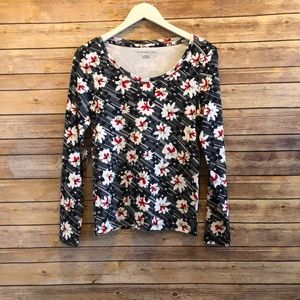 Tommy Hilfiger Long Sleeve Floral Tee Size XS NWT